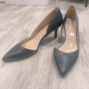 Nine West - Navy Blue Leather Pumps